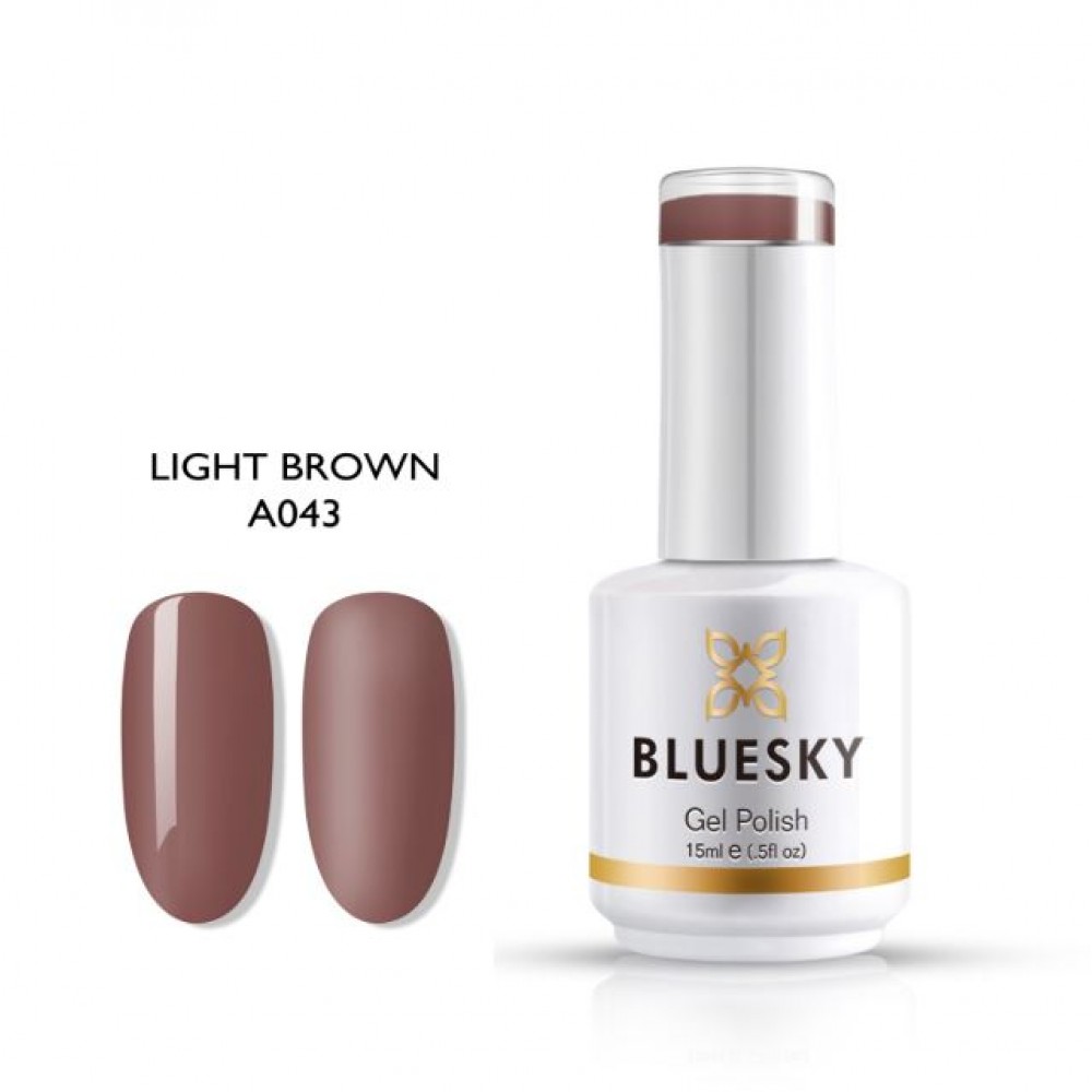 Bluesky Ημιμόνιμο Βερνίκι Νυχιών Light Brown A043P ,15ml