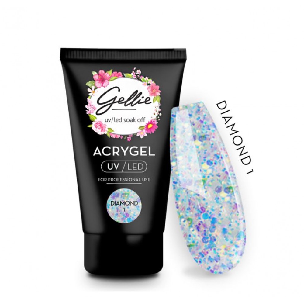 Gellie Acrygel Diamond Glitter 01 30ml