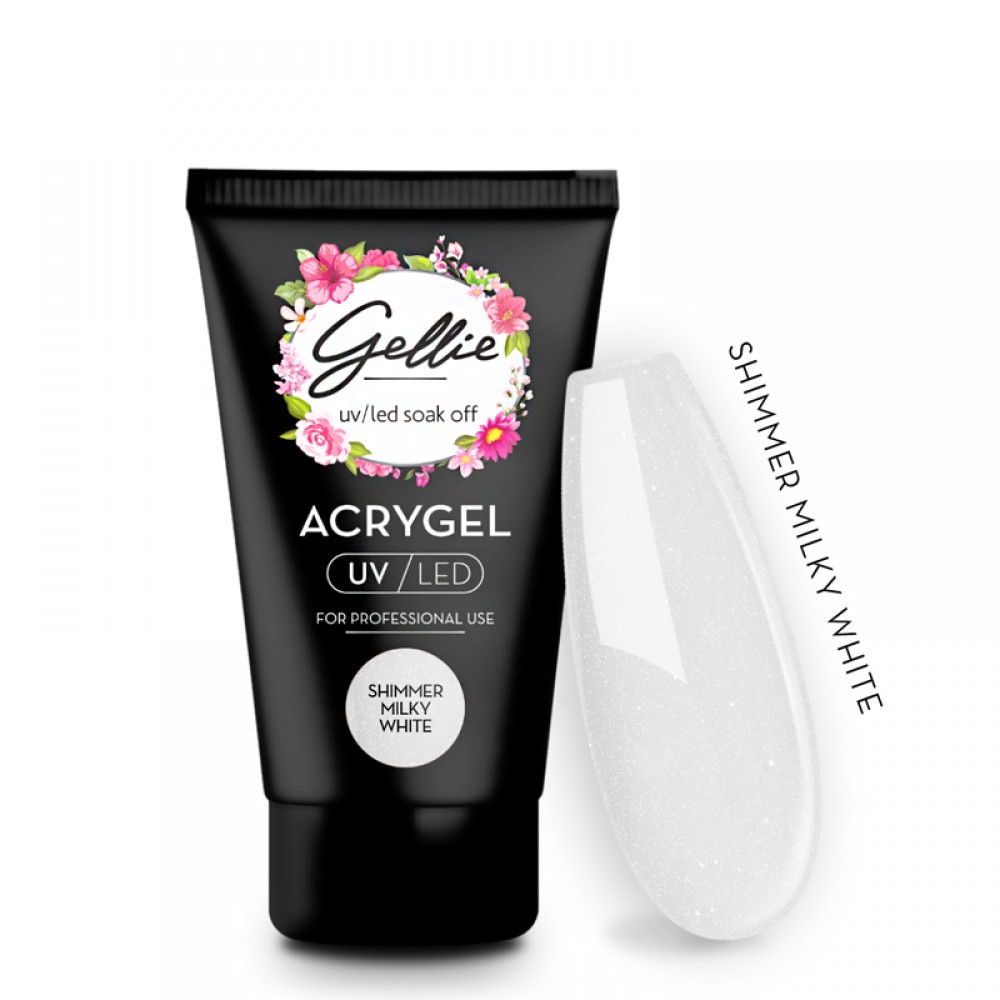 Gellie Acrygel Shimmer Milky White 30ml