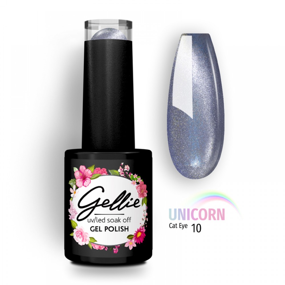 Gellie Ημιμόνιμο Βερνίκι Νυχιών Unicorn  Cat Eye 10, 10ml