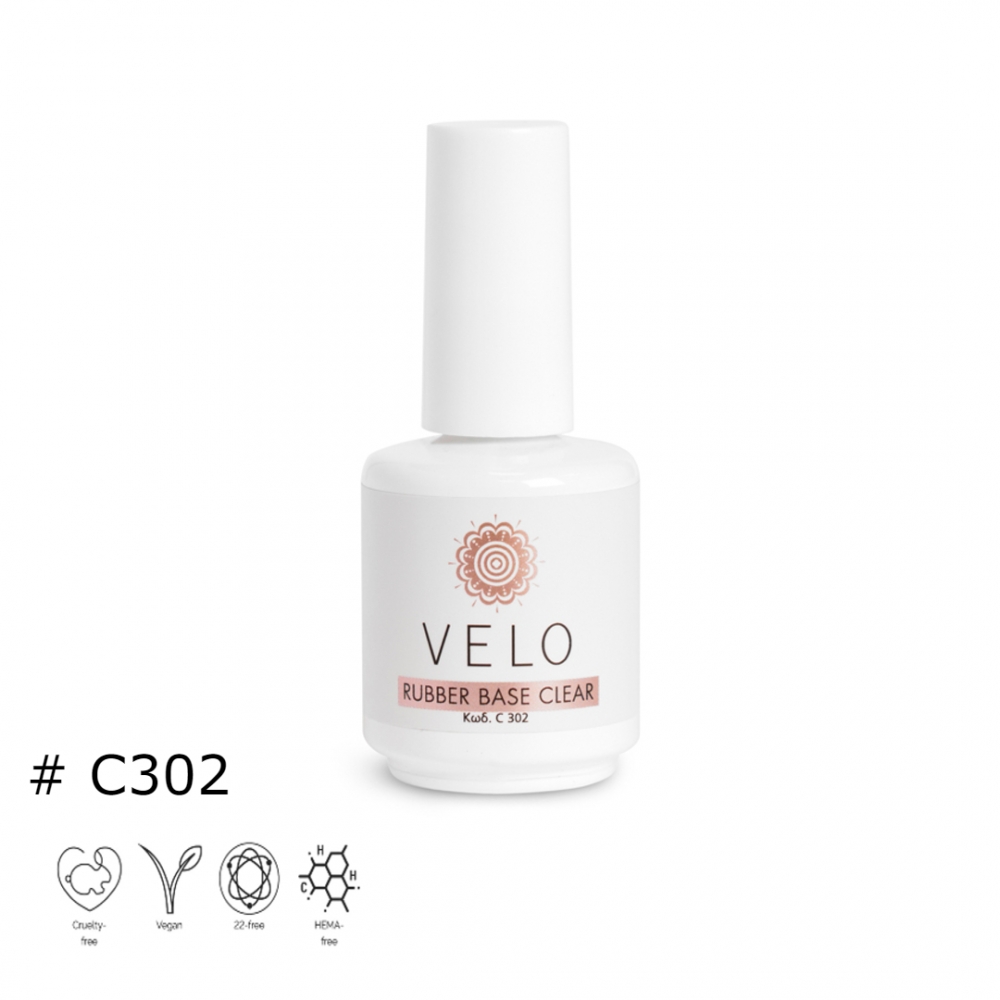 Velo Rubber Base Clear C302 Hema Free 13ml