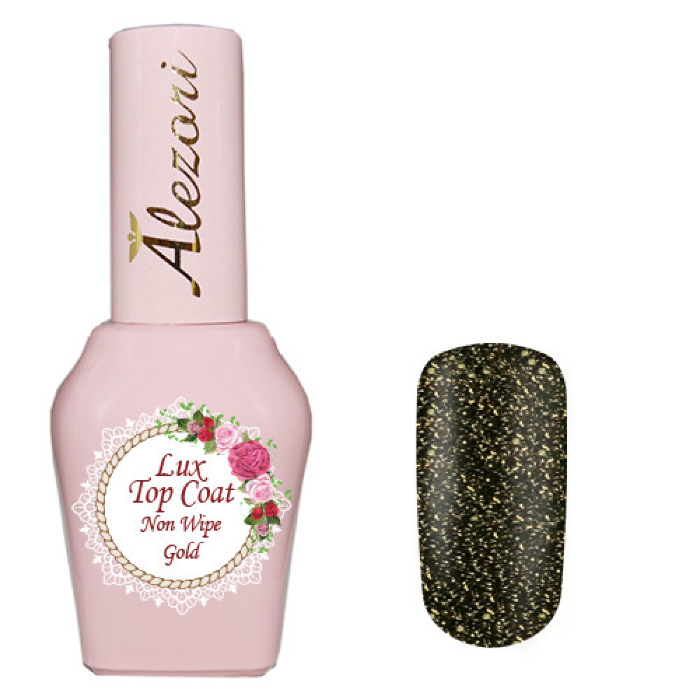 Alezori Top Coat Non Wipe Lux Gold 15ml K