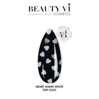 Heart Shape Top Coat White 15ml