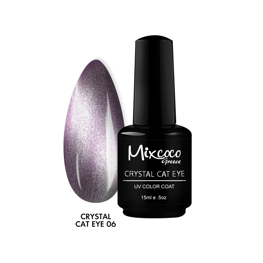 Mixcoco Ημιμόνιμο Βερνίκι Νυχιών Crystal Cat Eye 06 15ml