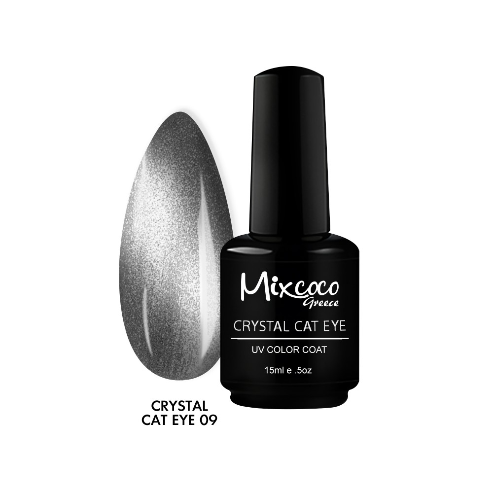 Mixcoco Ημιμόνιμο Βερνίκι Νυχιών Crystal Cat Eye 09 15ml